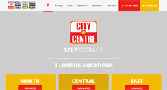 Desktop Screenshot of citycentrestorage.com